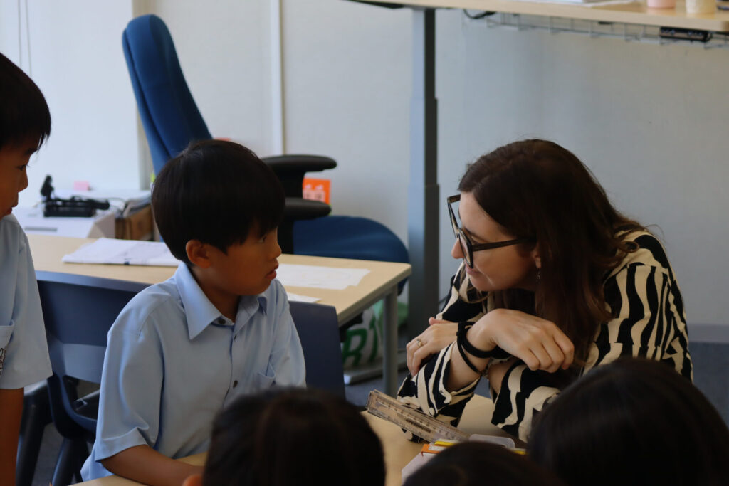 NLCS Kobe Student with Teacher