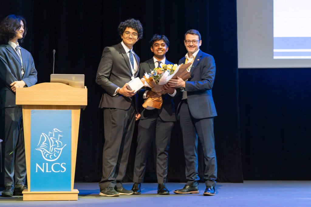 Celebrations during the NLC Singapore MUN Conference 2026.