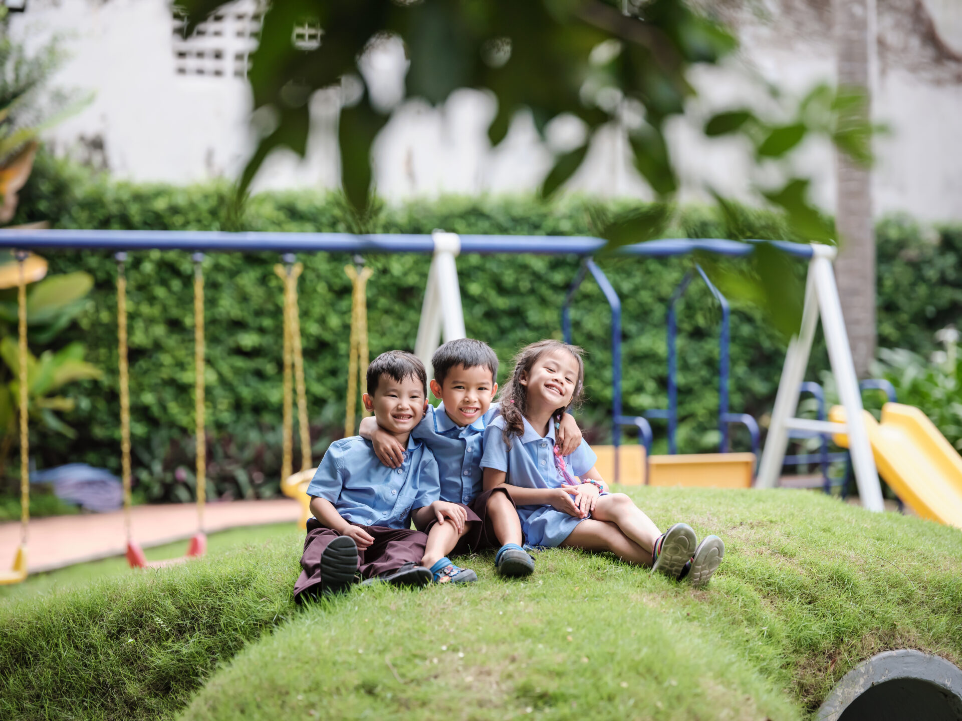 NLCS HCMC students in the playground - NLCS International