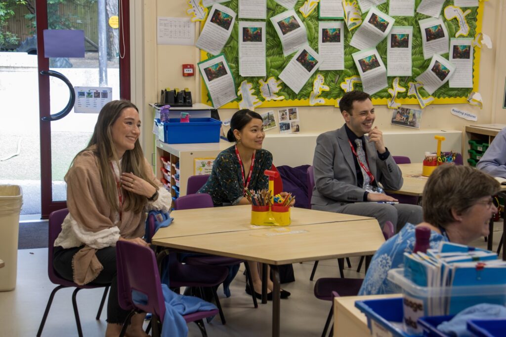 Delegates observing a junior school lesson during the NLCS International Teacher Training Conference