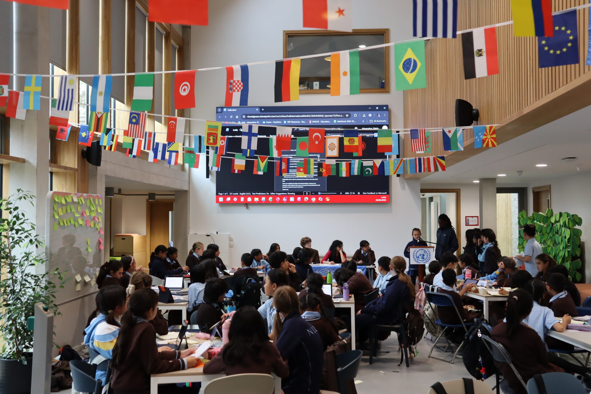 Students from across the NLCS Family come together to attend the 2026 NLCS Mini MUN Conference
